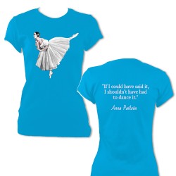 Anna Pavlova "If I could have said it" T-Shirt Blue