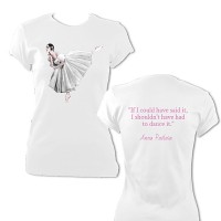 Anna Pavlova "If I could have said it" T-Shirt, Womens, White